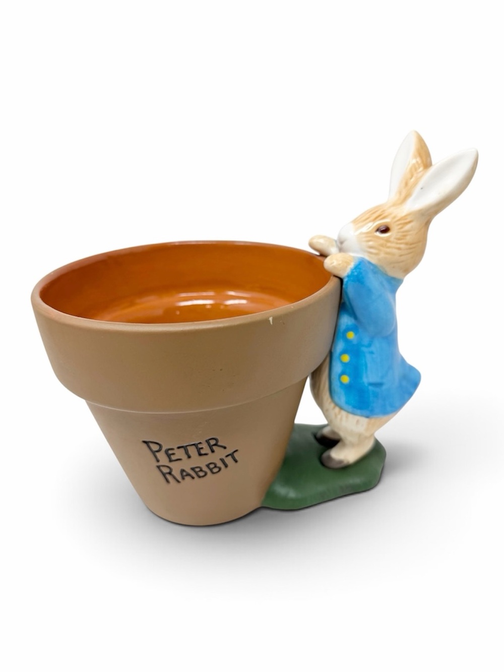 Teleflora Peter Rabbit Ceramic Planter Beatrix Potter Vintage 2000 Collectible
